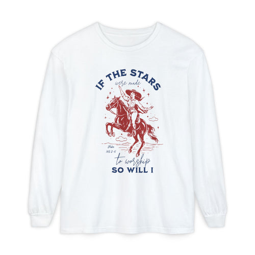Vintage Cowgirl Stars Worship Long Sleeve