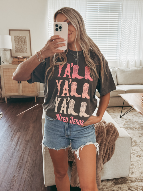 Cowgirl Boots Ya'll Shirt