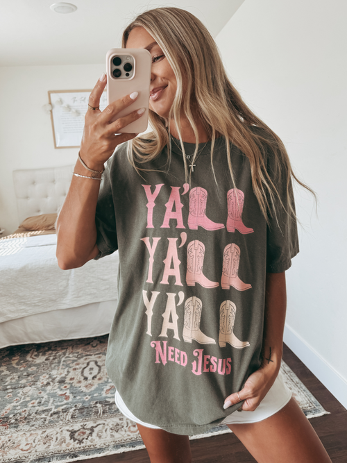 Cowgirl Boots Ya'll Shirt
