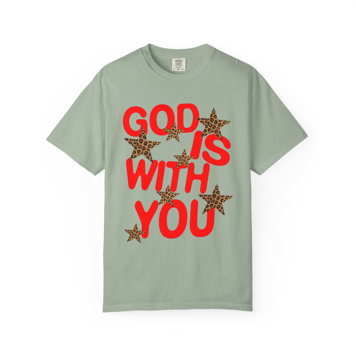 Leopard Star God Is With You Shirt