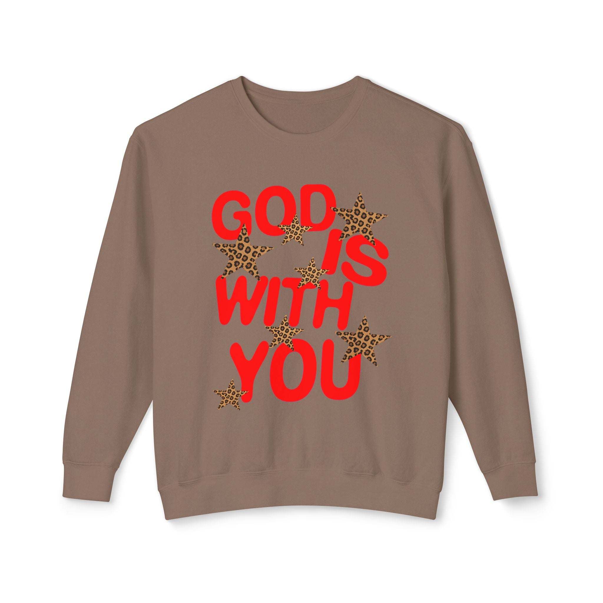 Leopard Star God Is With You Sweatshirt
