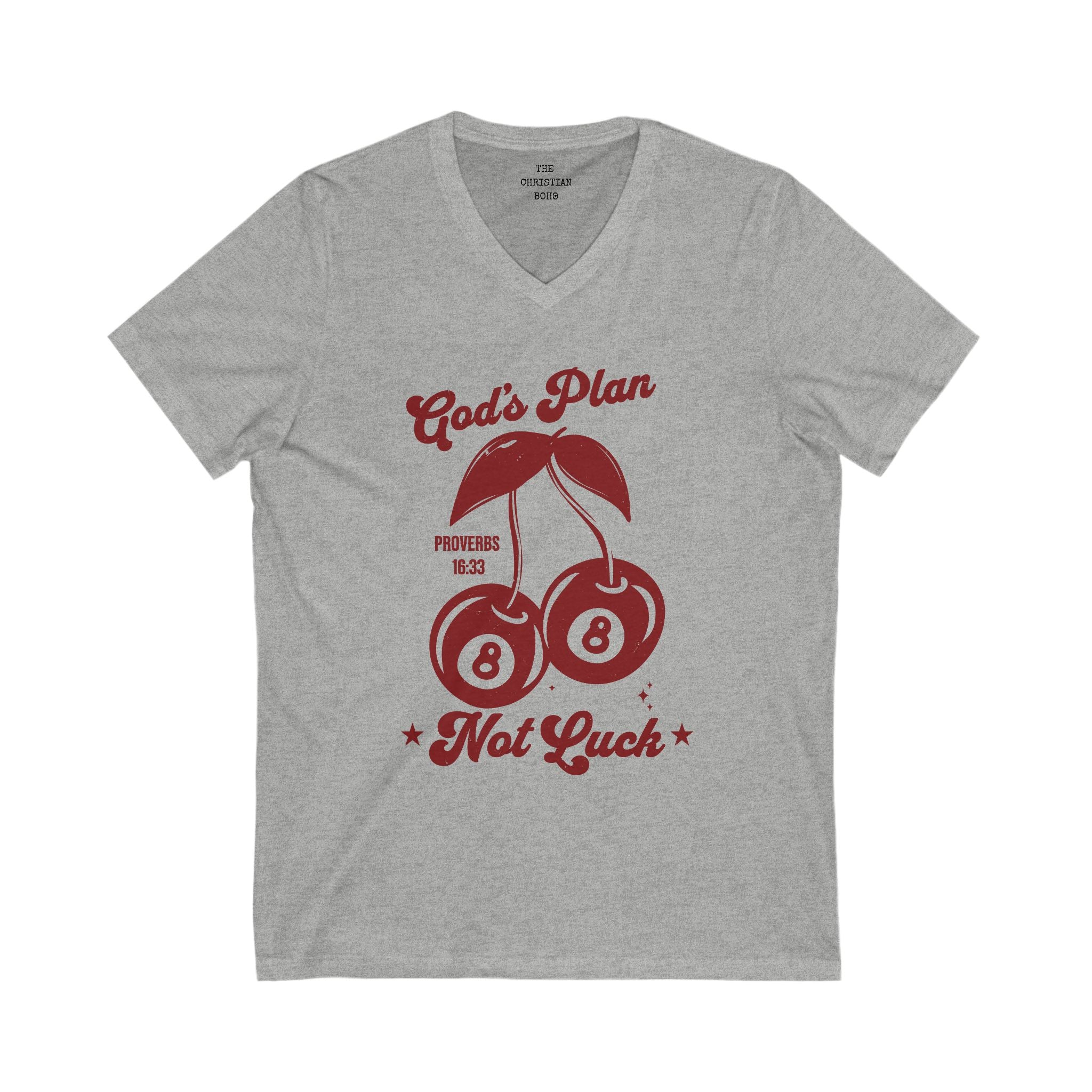 God's Plan Not Luck V Neck