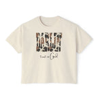 Camo Leopard Font Darlin' Boxy Tee