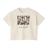 Camo Leopard Font Darlin' Boxy Tee