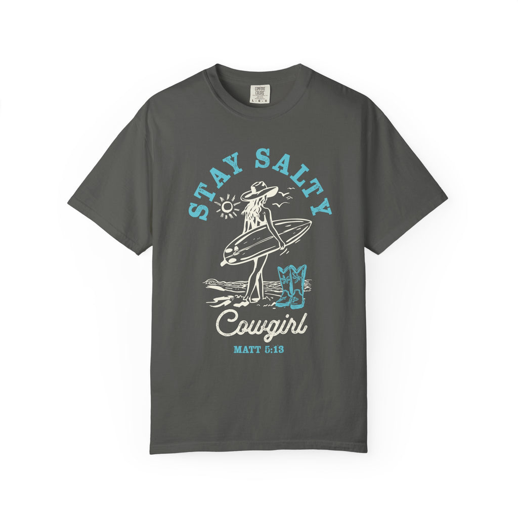 Retro Salty Beach Cowgirl Shirt
