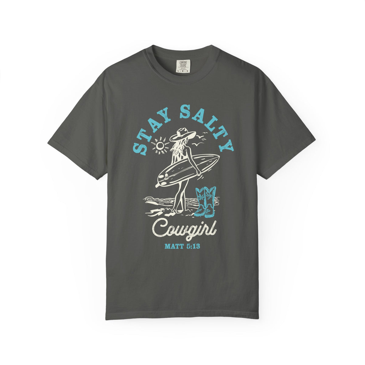 Retro Salty Beach Cowgirl Shirt