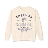 American Cowgirl Riding With Jesus Sweatshirt