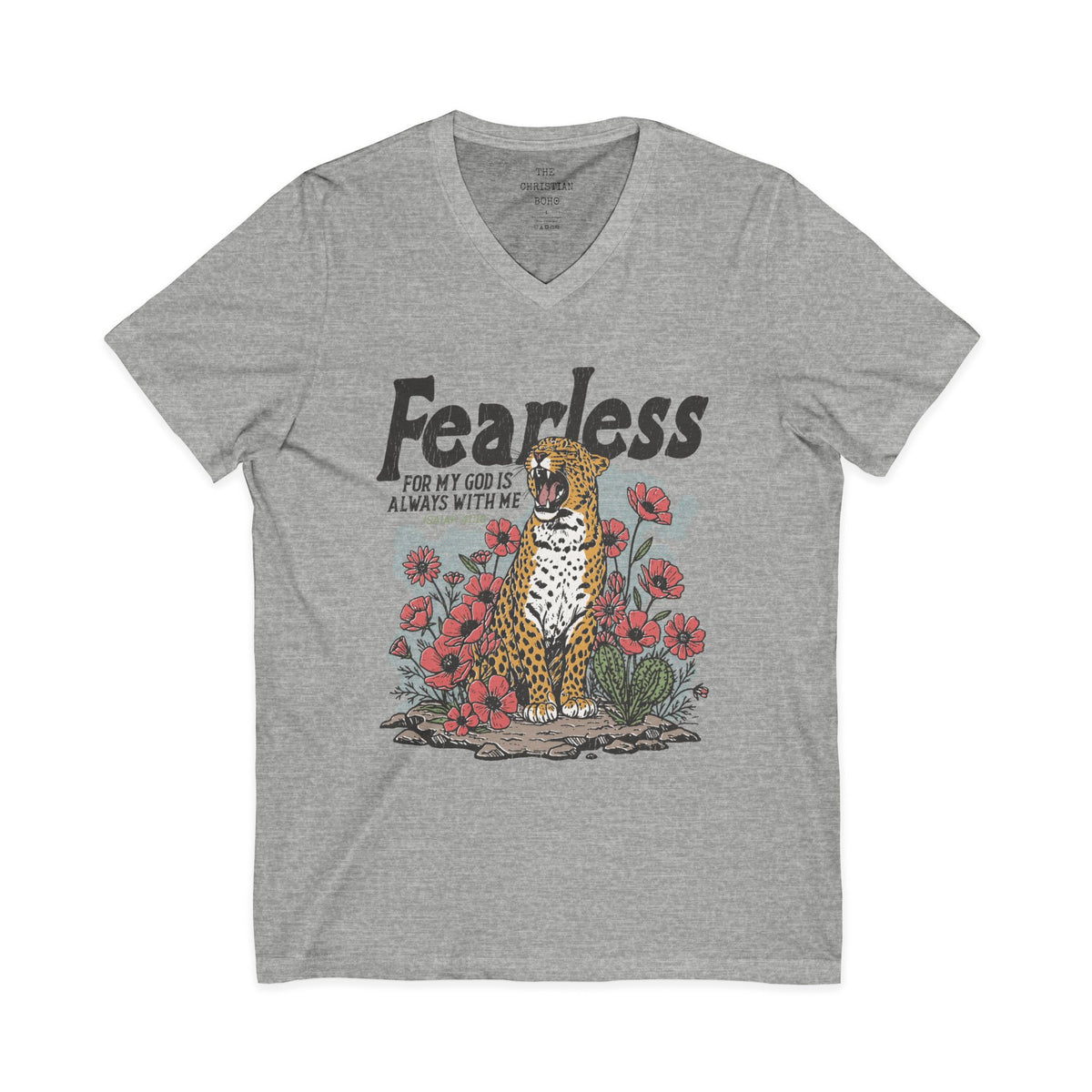 Vintage Fearless Tiger V Neck