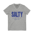 Polka Dot Print Salt of Earth V Neck