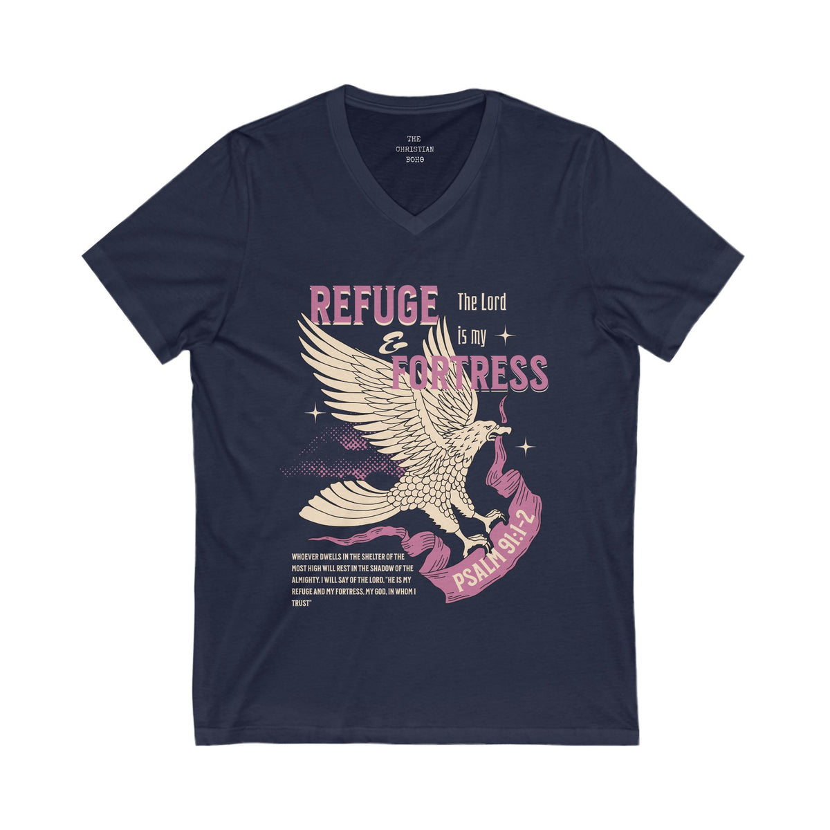 Refuge and Fortress V Neck