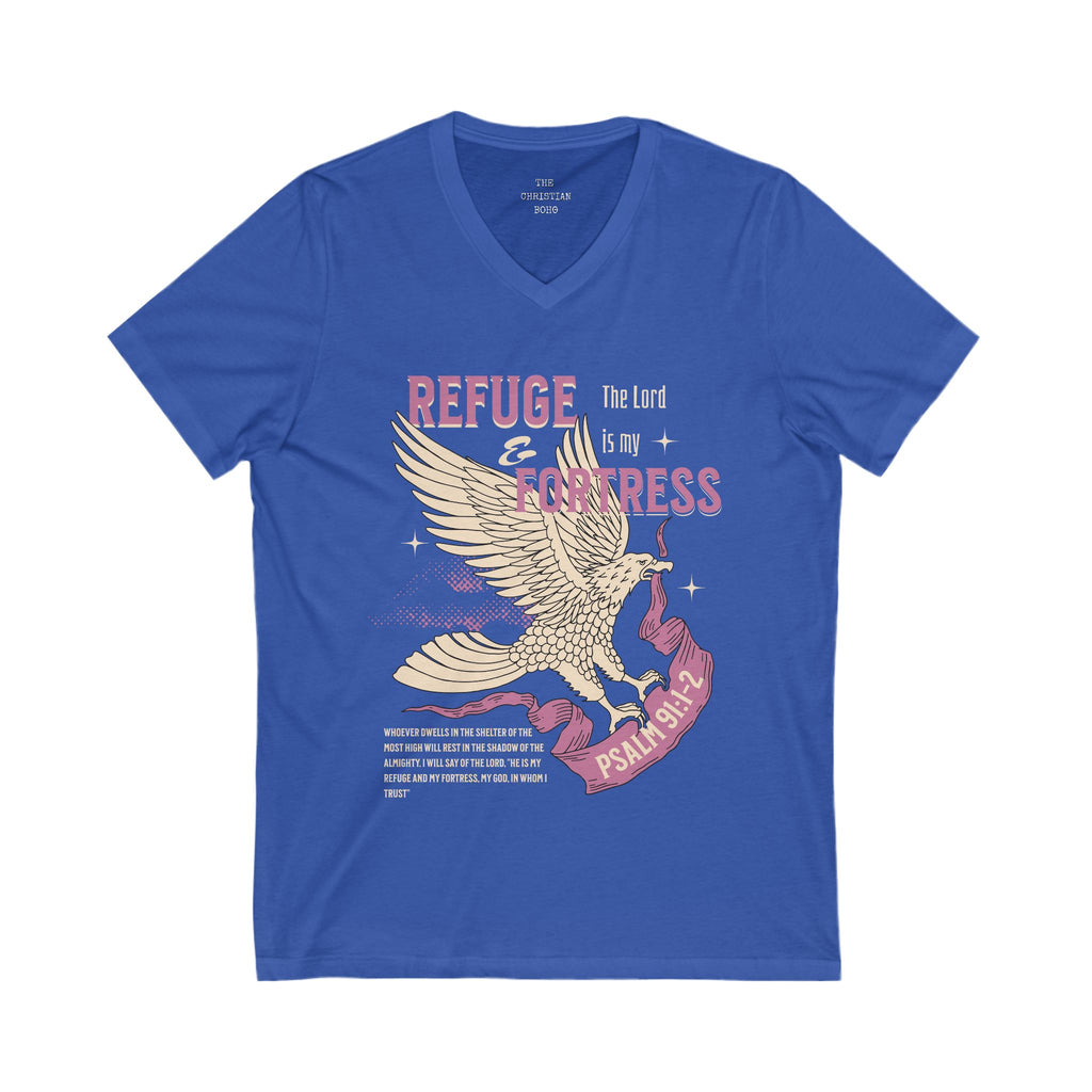Refuge and Fortress V Neck