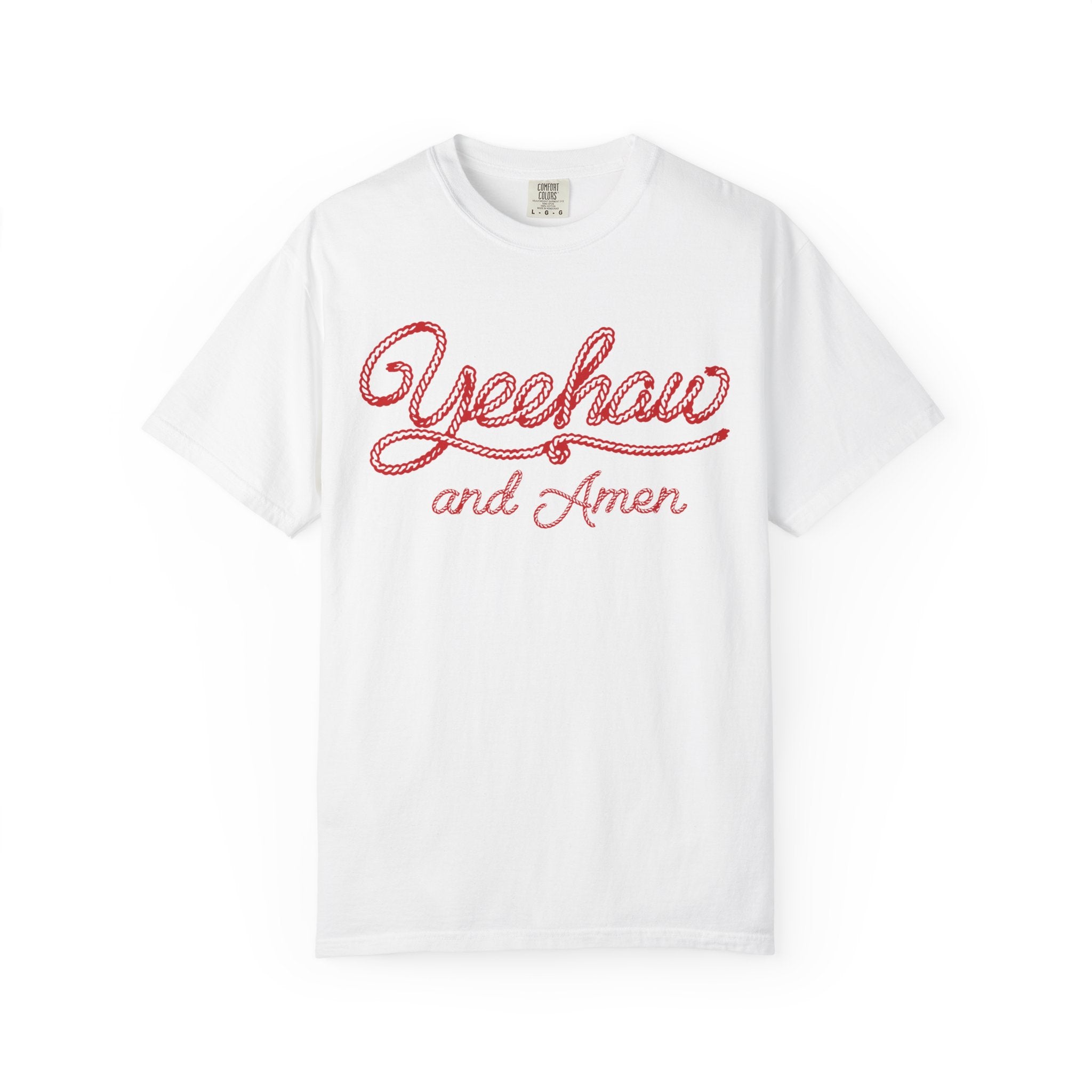 Rope Font Yeehaw Amen Shirt