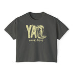 Yellow Font Ya'll Need Jesus Boxy Tee