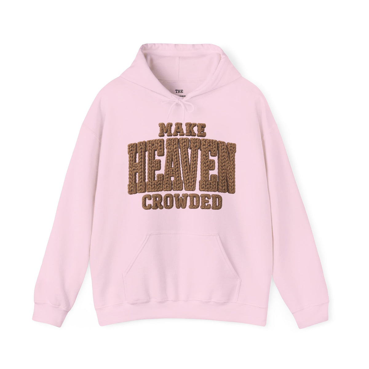 Crochet Font Make Heaven Crowded Hoodie