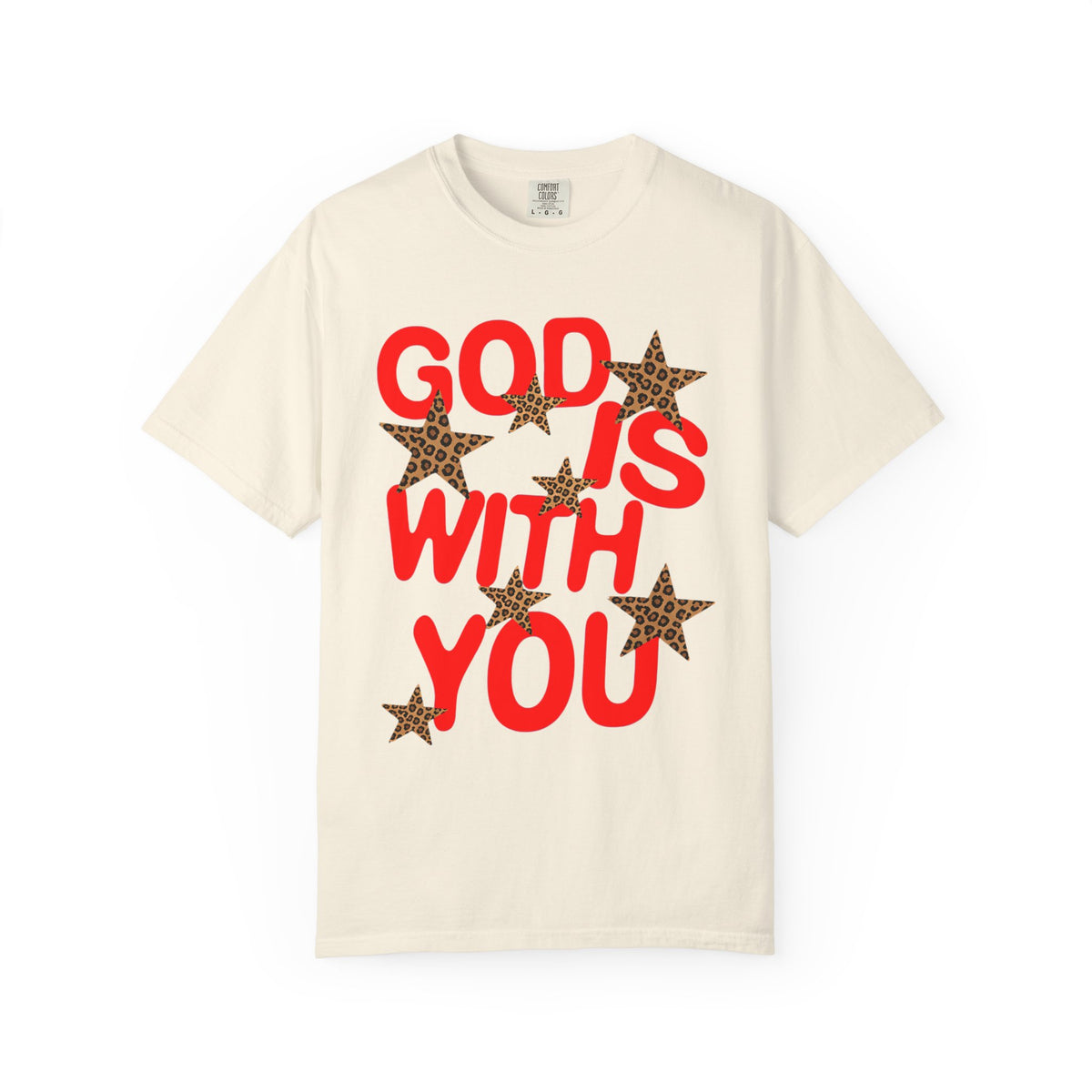 Leopard Star God Is With You Shirt