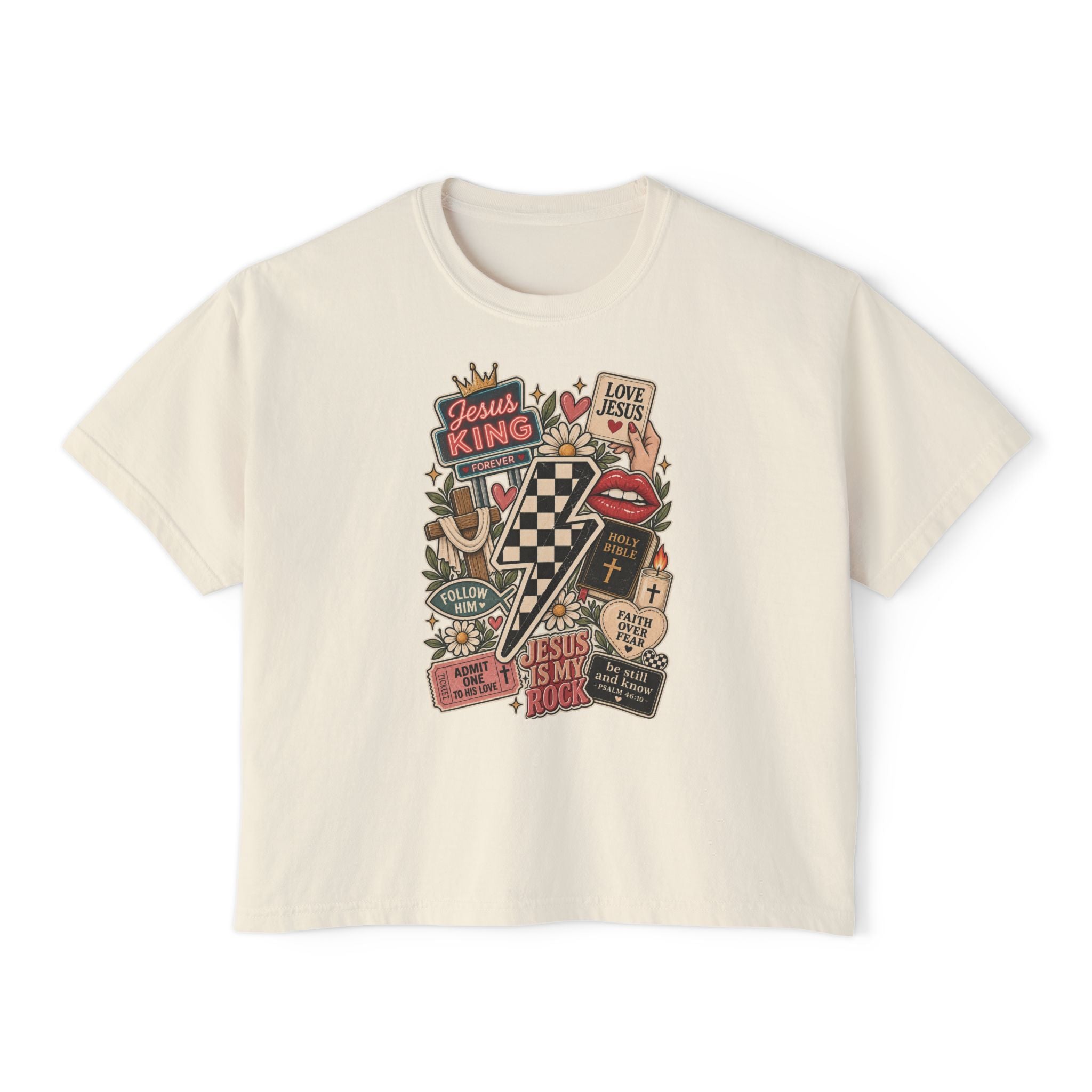 Collage Western Boxy Tee