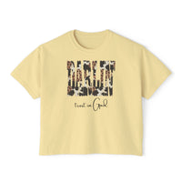 Camo Leopard Font Darlin' Boxy Tee