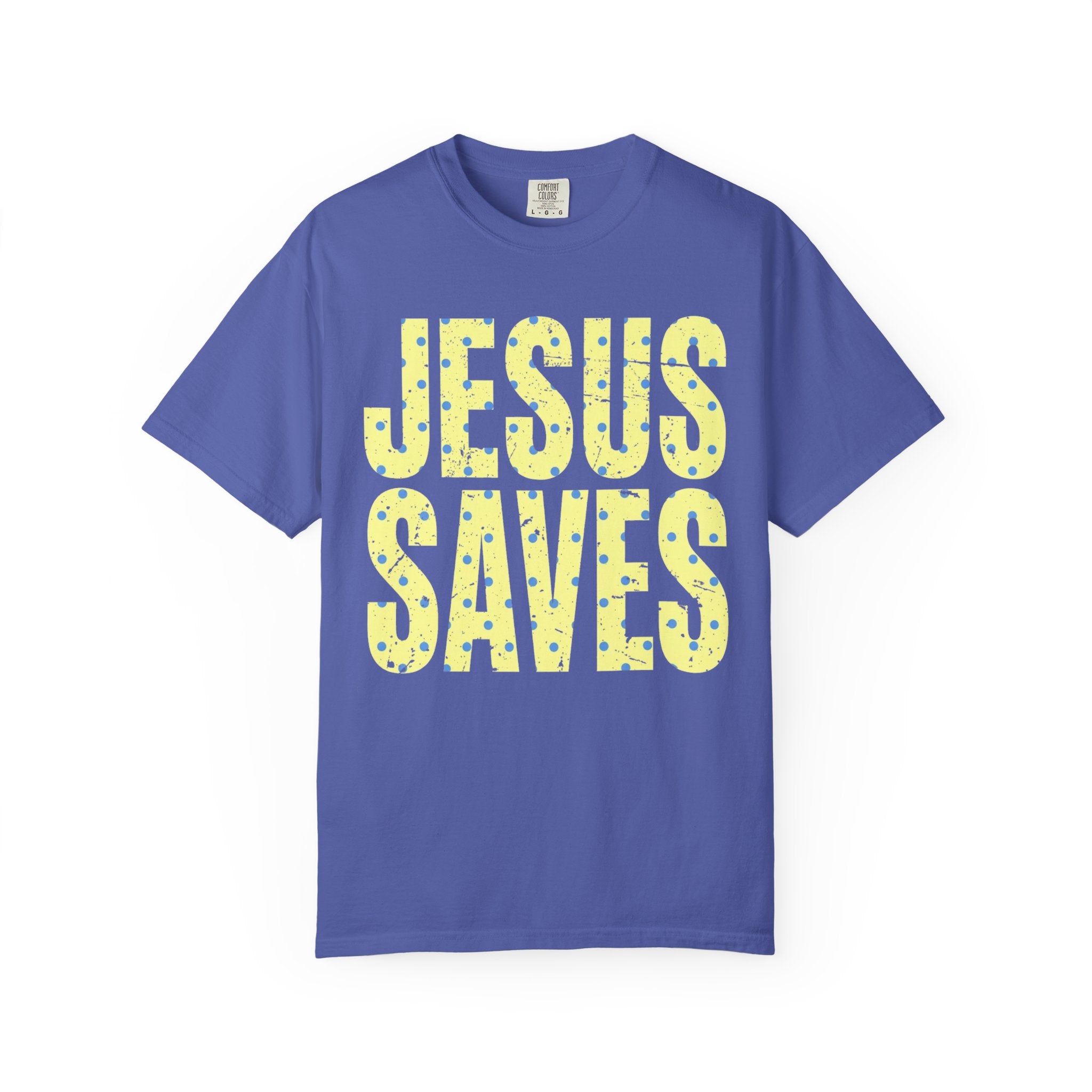 Summer Polka Dot Jesus Saves Shirt