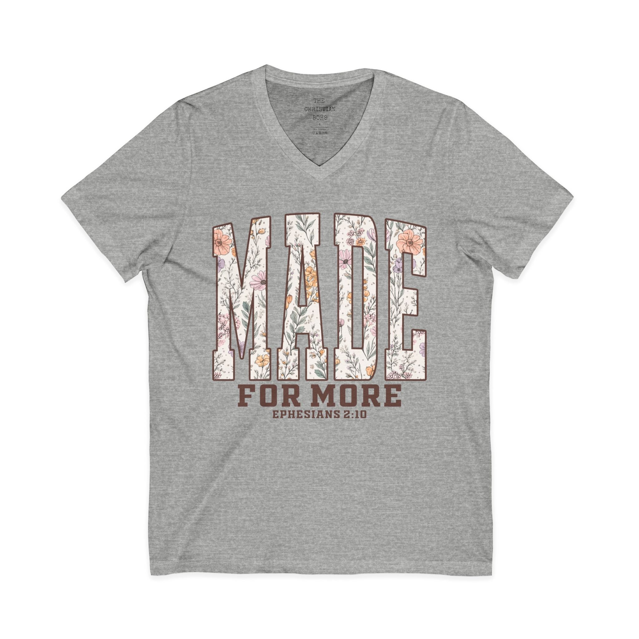 Wild Flowers Made For More V Neck