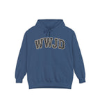 WWJD Pearl and Camo Font Hoodie