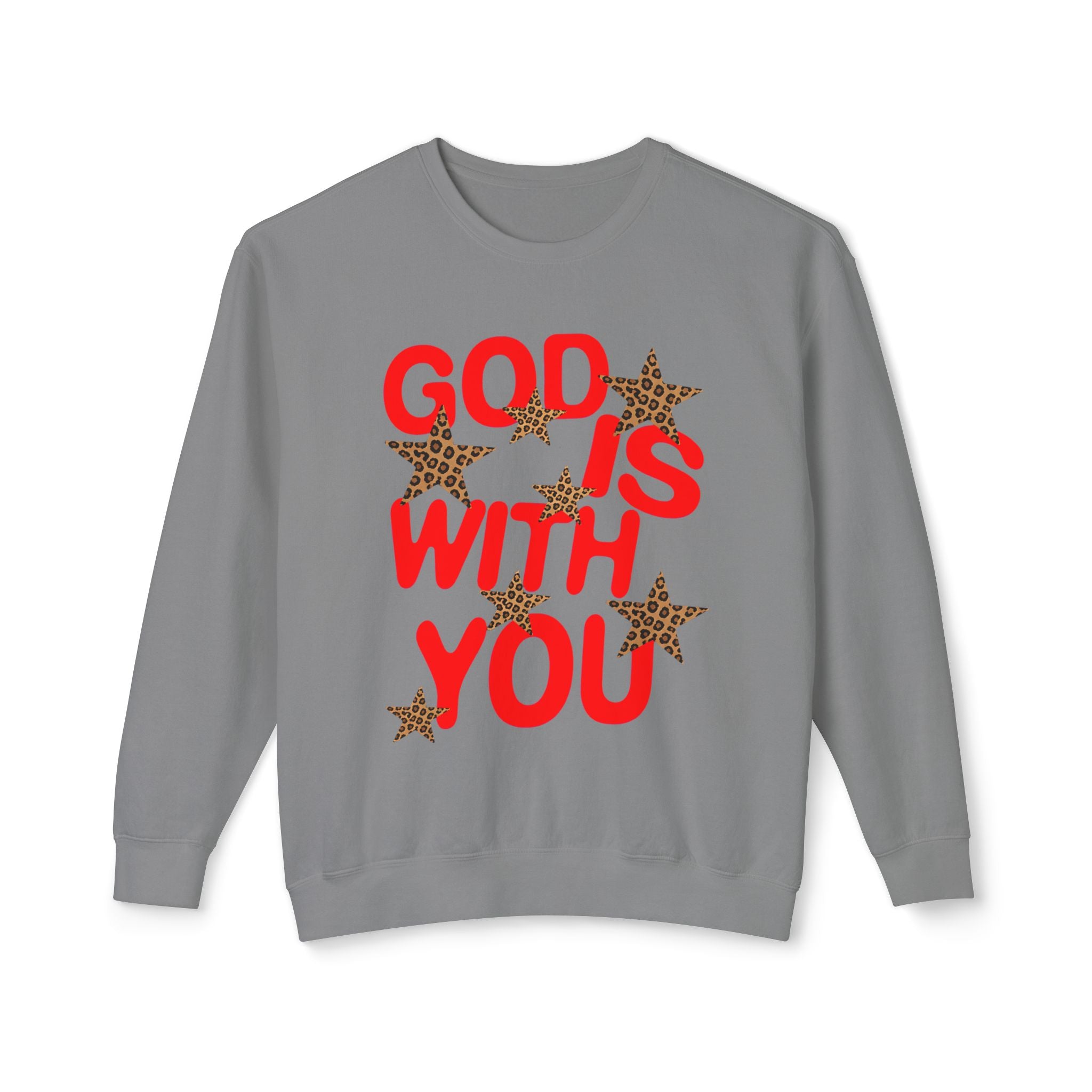 Leopard Star God Is With You Sweatshirt
