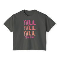 Cowgirl Boots Ya'll Boxy Tee