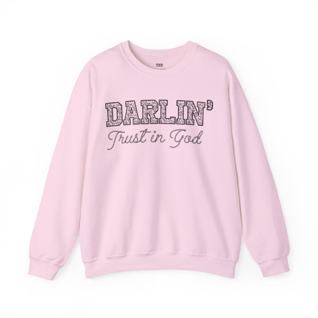 Lace Font Trust in God Sweatshirt