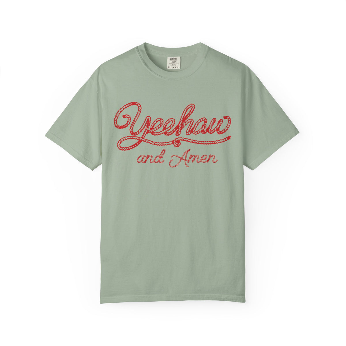 Rope Font Yeehaw Amen Shirt