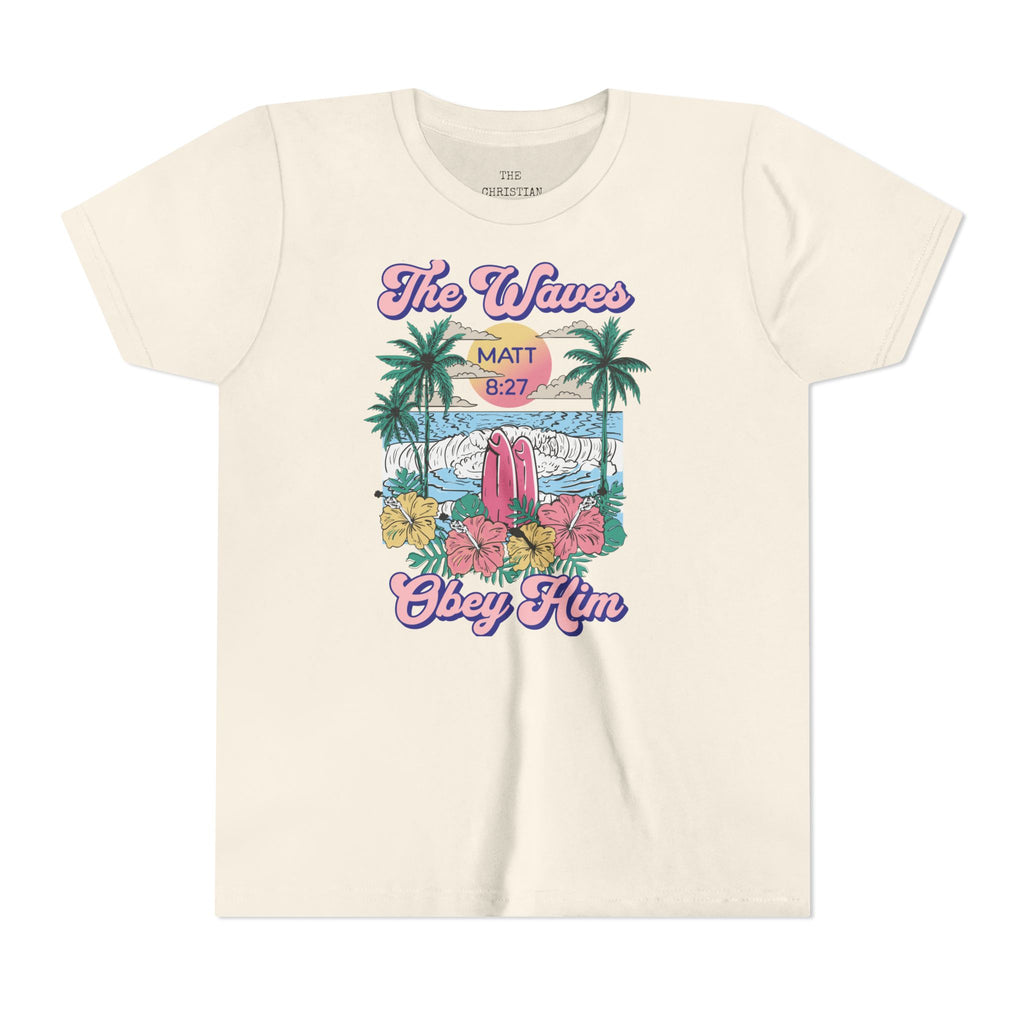 The Waves Obey Him Youth Shirt