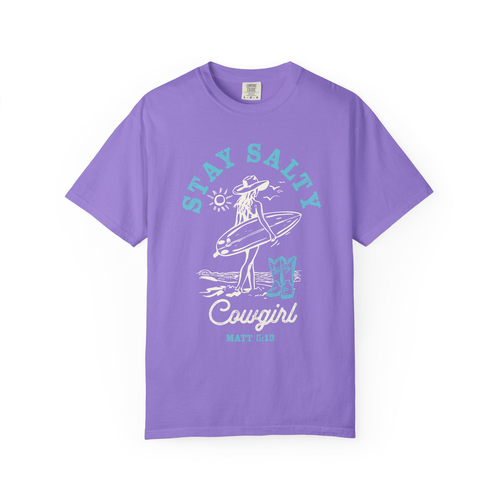 Retro Salty Beach Cowgirl Shirt