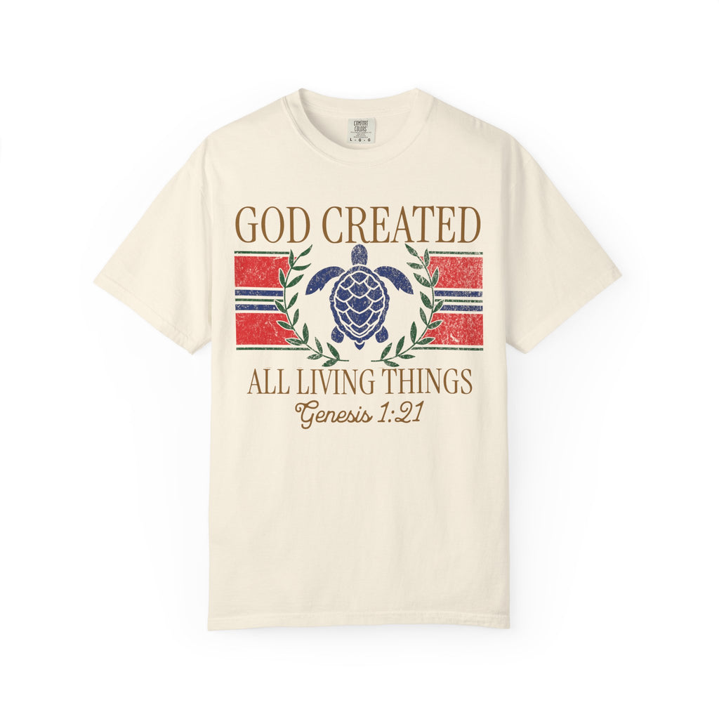 Varsity Beach God Created Shirt