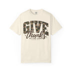 Give Thanks Camo Font Shirt