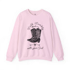 Walk Humbly Rope Font Sweatshirt