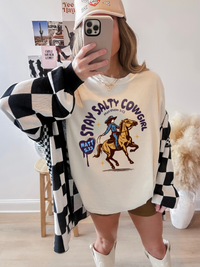 Retro Salty Cowgirl Shirt