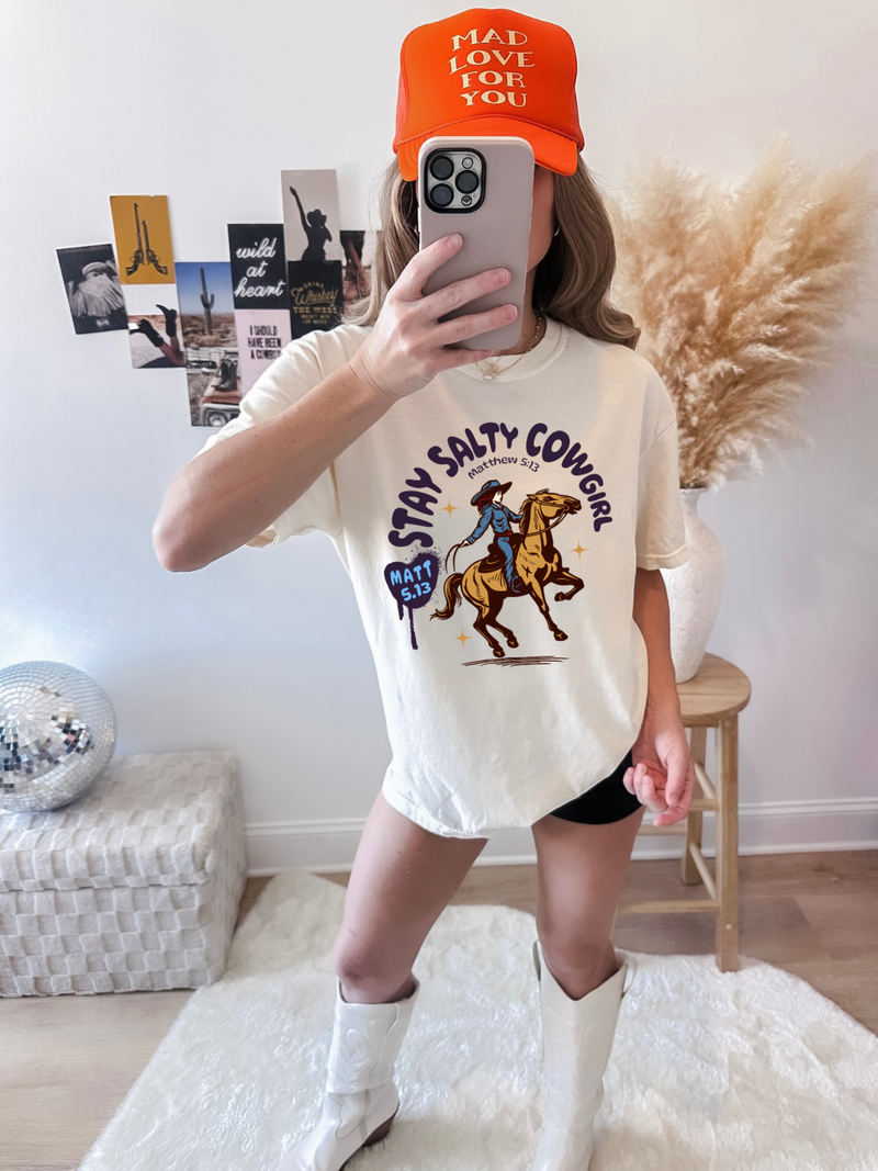 Retro Salty Cowgirl Shirt