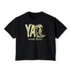 Yellow Font Ya'll Need Jesus Boxy Tee