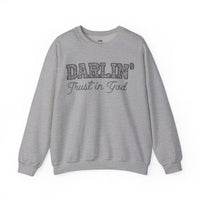 Lace Font Trust in God Sweatshirt