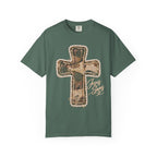 Jesus Saves Faux Pearl Camo patch Shirt