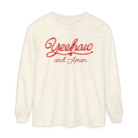 Yeehaw and Amen Rope Font Long Sleeve