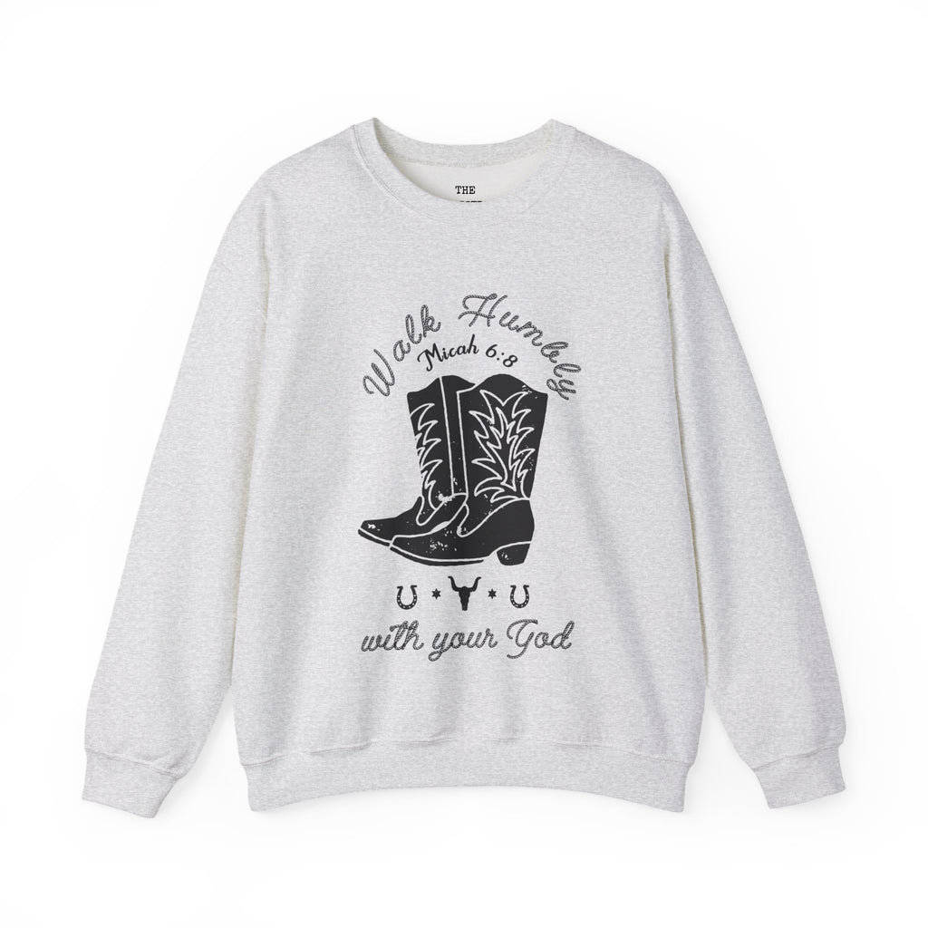 Walk Humbly Rope Font Sweatshirt
