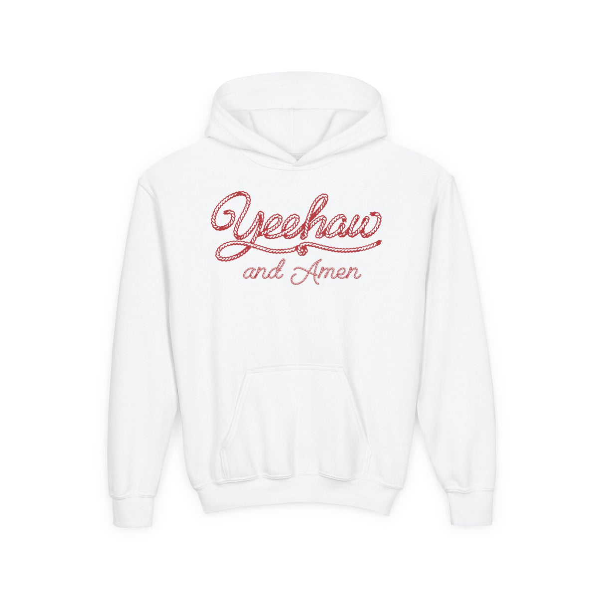 Rope Font Yeehaw Amen Hoodie
