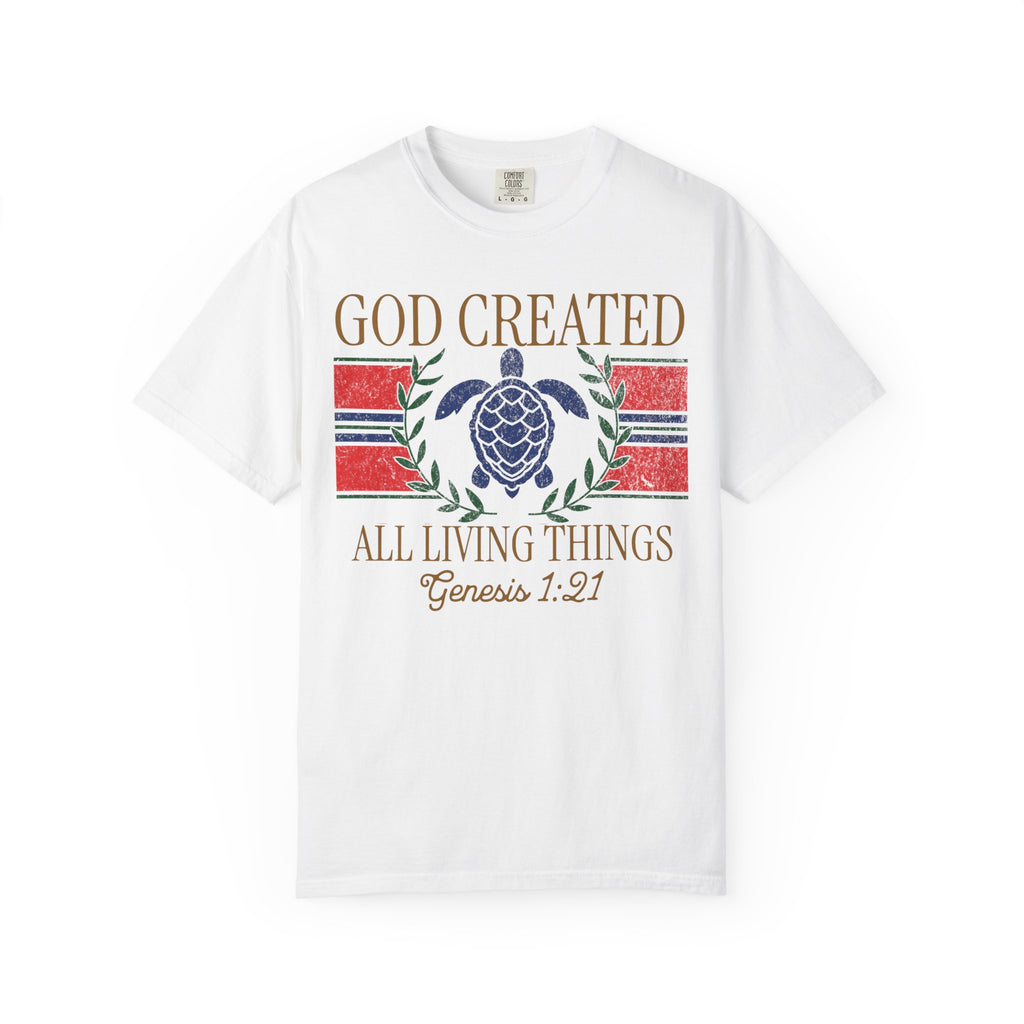 Varsity Beach God Created Shirt