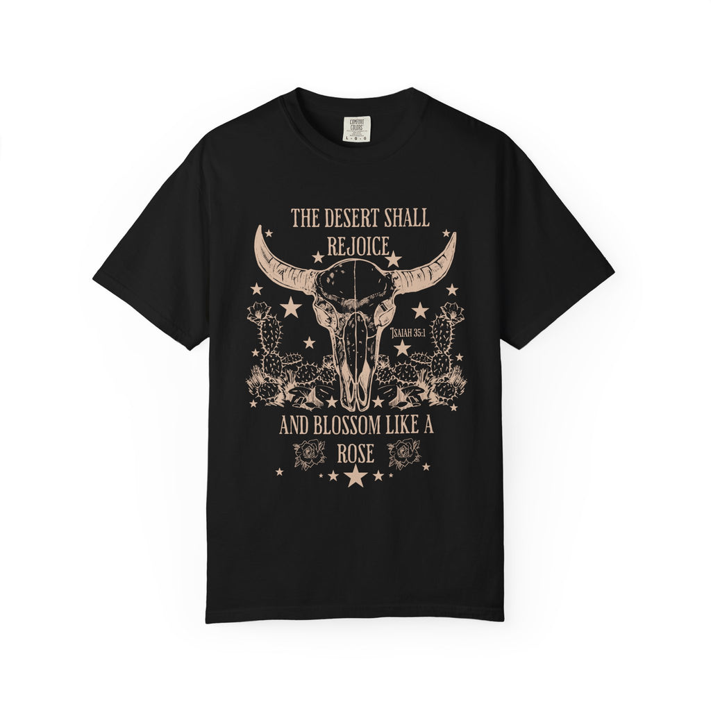 Rejoice Cow Skull Shirt