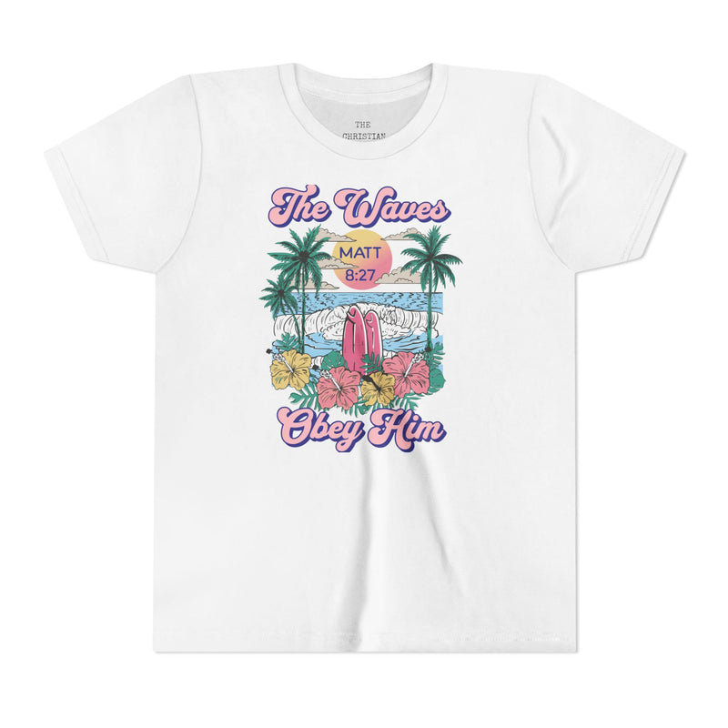 The Waves Obey Him Youth Shirt