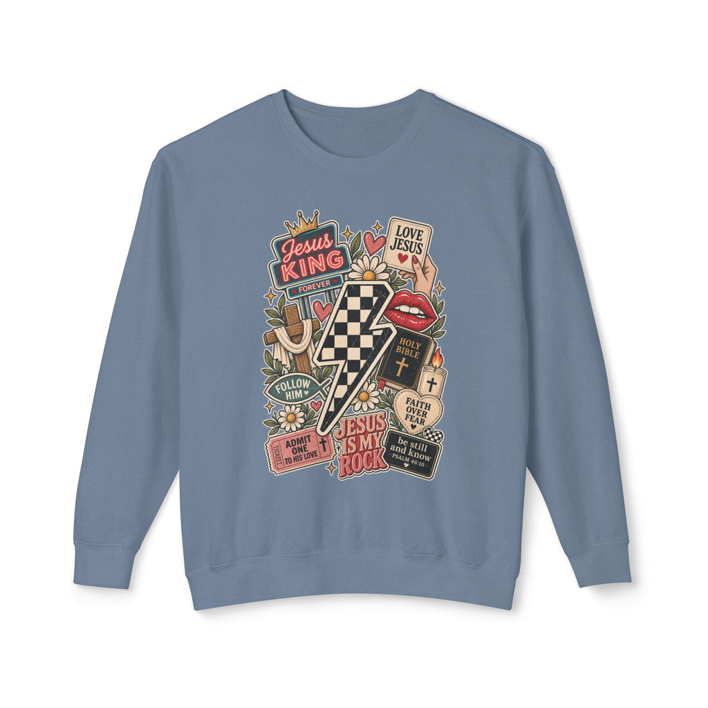 Western Collage Jesus Sweatshirt
