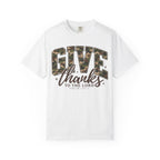 Give Thanks Camo Font Shirt