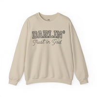 Lace Font Trust in God Sweatshirt