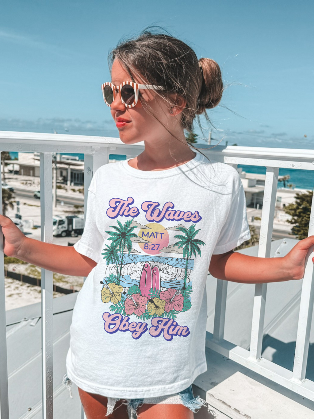 The Waves Obey Him Youth Shirt