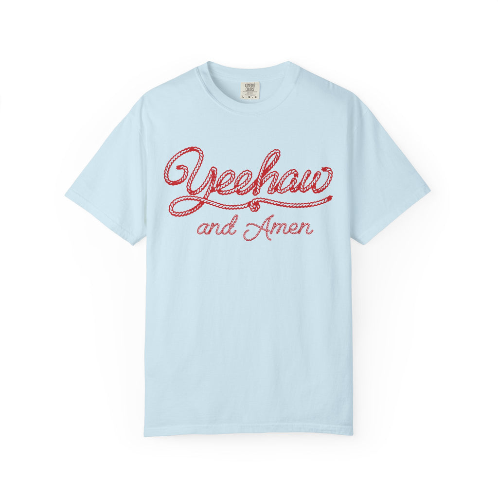 Rope Font Yeehaw Amen Shirt