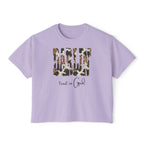 Camo Leopard Font Darlin' Boxy Tee